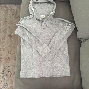JCrew Crewcuts Boys Heather Gray Cotton Hoodie